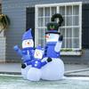 Snowmen Snowman Christmas Decoration, LED Lights, 1.8 M, Incl. Blower, Self-Inflating