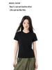 Women's Summer Cotton Three-Protection Short Sleeve T-Shirt: Waterproof, Oil-Proof, Stain-Proof