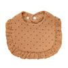 Baby Cotton Gauze Bibs With Ruffled Edge Soft Absorbent Drool Bib For Newborns Infants Toddlers Saliva Towel Burp Cloth