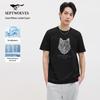 Men's Wolf Head Print 5A Anti-bacterial Quick-dry Short Sleeve T-Shirt