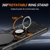 KEYSION Shockproof Armor Case for HONOR X9d 5G Camera Lens Protection Ring Stand Phone Back Cover for Huawei Magic 8 Lite 5G
