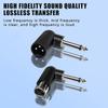 XLR to 6.35mm Audio Adapter Right Angle for Superior Sound Quality Professional Use