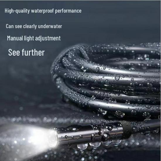 HD USB 3-in-1 Endoscope: 5.5mm Probe, Mobile Visual Inspection Tool for Industrial and Auto Repair.