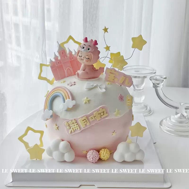 Tierkreis Drachen Kuchenaufsätze für Babys 100-Tage-Feier