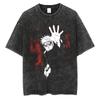 Washed Anime Naruto Graphic Oversized T Shirt Men Women Streetwear Harajuku T-Shirt Heavy Cotton Female Male Short Sleeve Tshirt