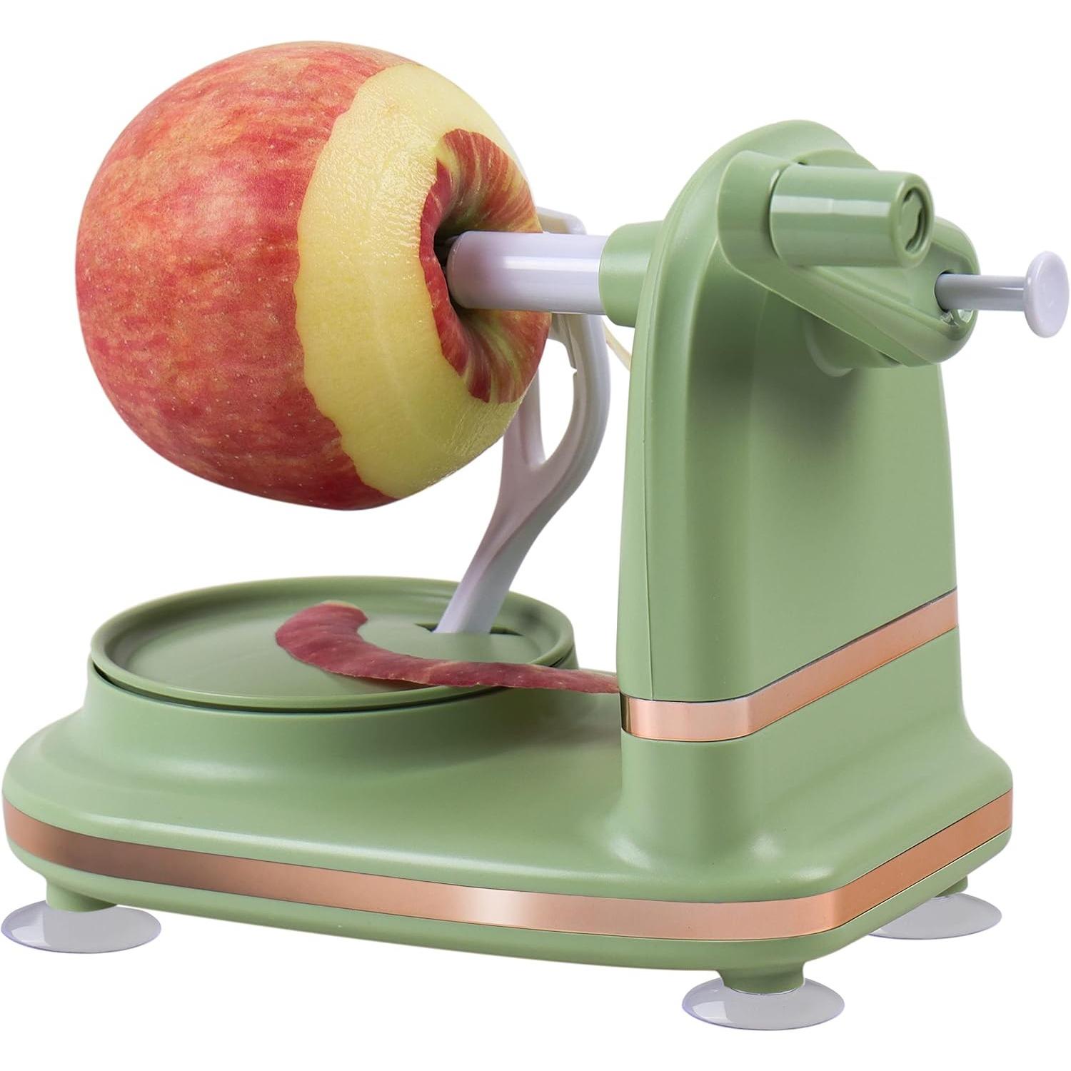 

Apple Peeler with 2 Blades Replacements, Apple Pealer Slicer & Corer for Home Kitchen Quick Applesauce Pie Making зелёный