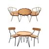 1/12 Scale Miniature Coffee Table Chair Set Scene Decoration Furniture Doll House Accessories Leisure Setting Props