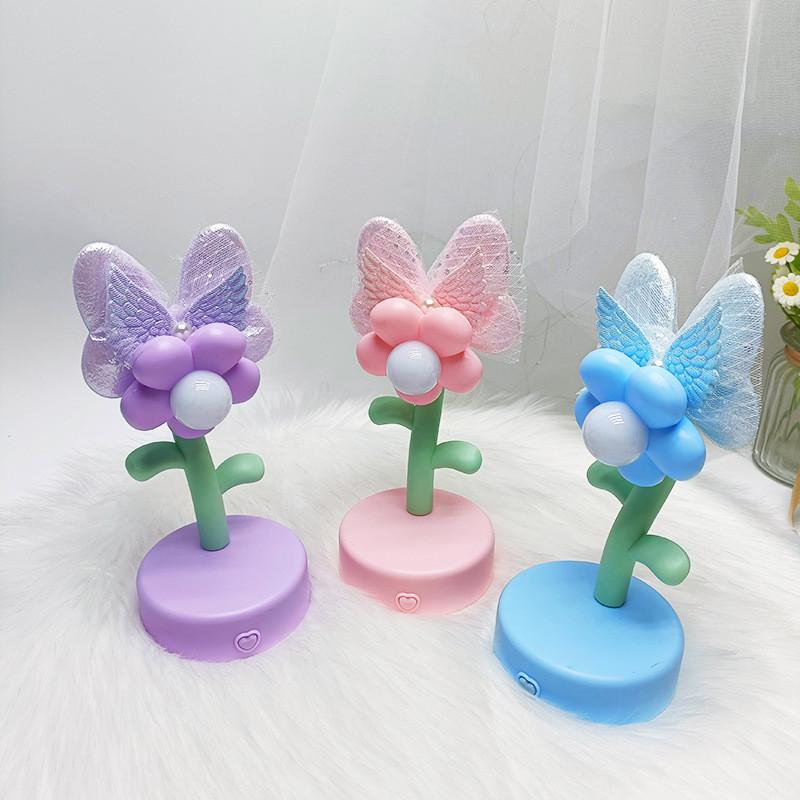 Cute Sweet And Sunflower Glowing Toy Diy Night Light Aaa Battery Power Supply
