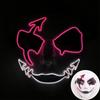 LED Ręcznie malowana Maska Halloween Karnawał Bal maskowy Cosplay Horror Akcesorium Męska Maska Dziwna Maska na twarz Świecąca Maska Disfraz
