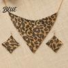 Adjustable Necklace Earrings Set 2Pcs/Set Set Leopard Print Hook