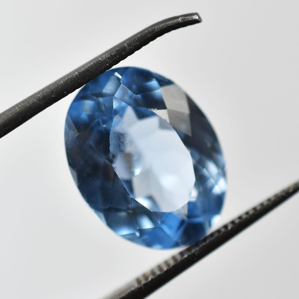 Natural Blue Sapphire Loose Gemstone Quality Oval 10 Ct September Birthstone for Gem Collections