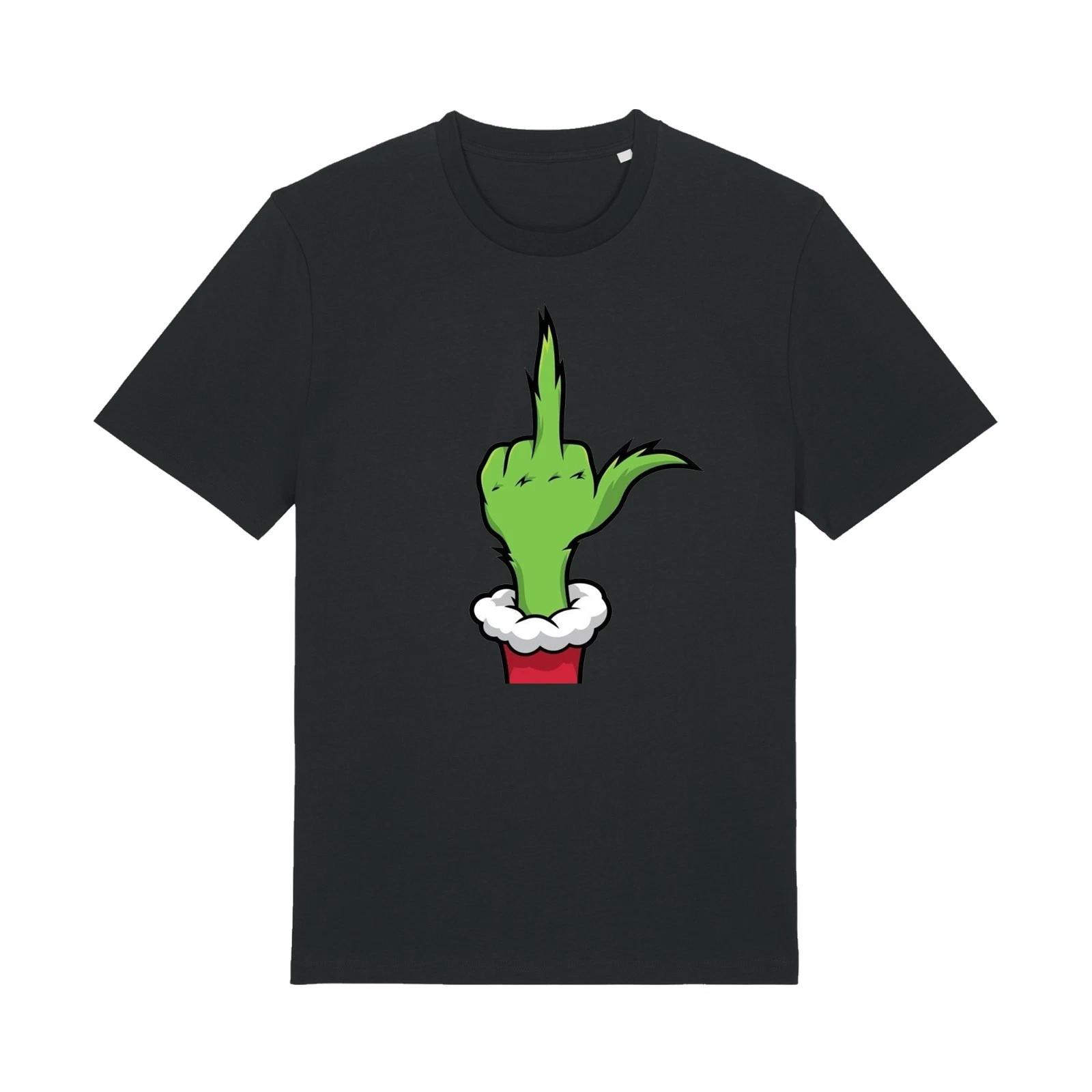 

Grinch Rude V1 - Unisex T-Shirt Secret Santa Present Tiktok IG Hilarious Mean XL