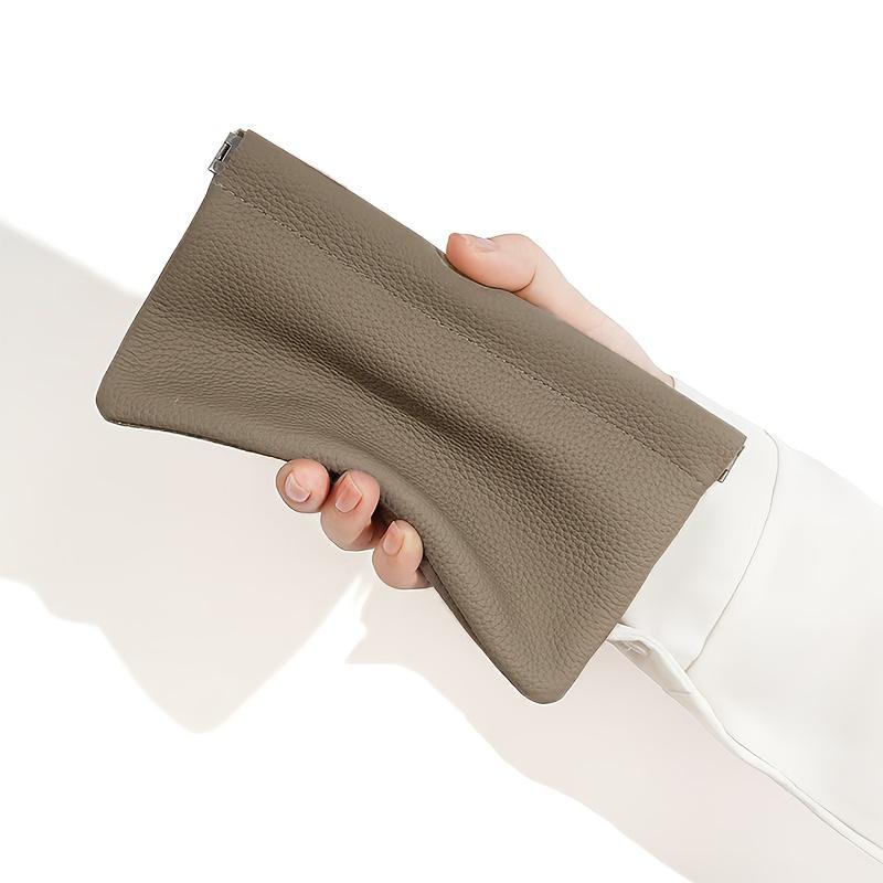 1pc Self-Closing Long Wallet Passport Driver's License Document Set Earphone Data Cable Storage Cash Storage Bag Cosmetic Bag
