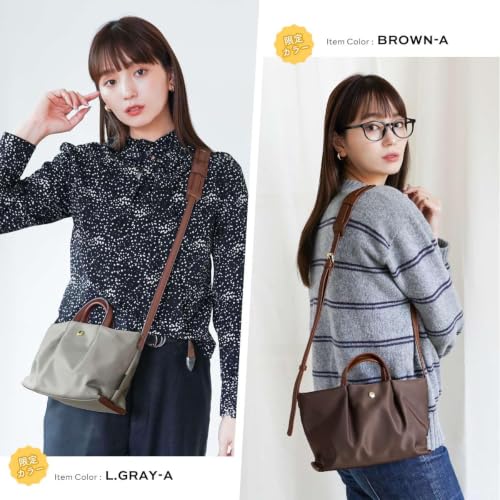 [Legato Largo] Mini-Umhängetasche Einfache Umhängetasche LH-L0005 Damen Braun/Braun BR/BR