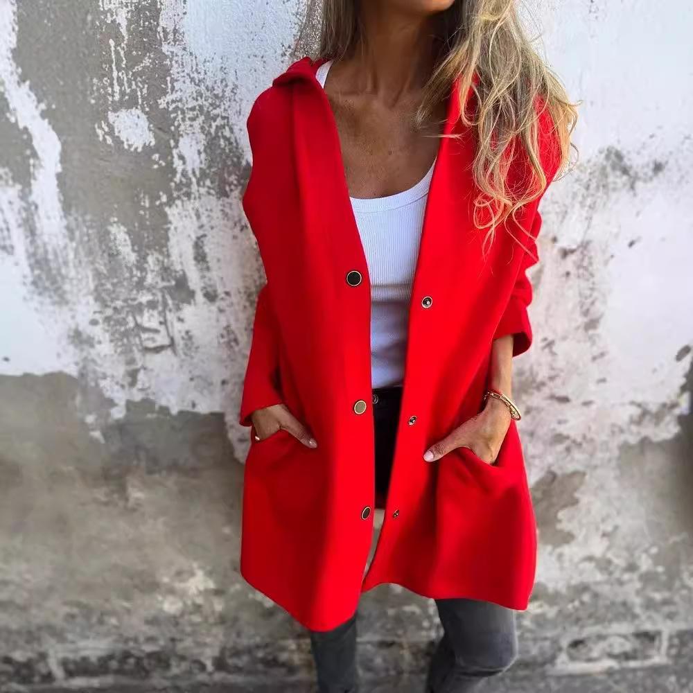 Plush Fleece Coatigan - Minimalist Long Sleeve Cardigan Coat W/ Oversized Fit, French Girl Versatile Layer for Lounge To Street