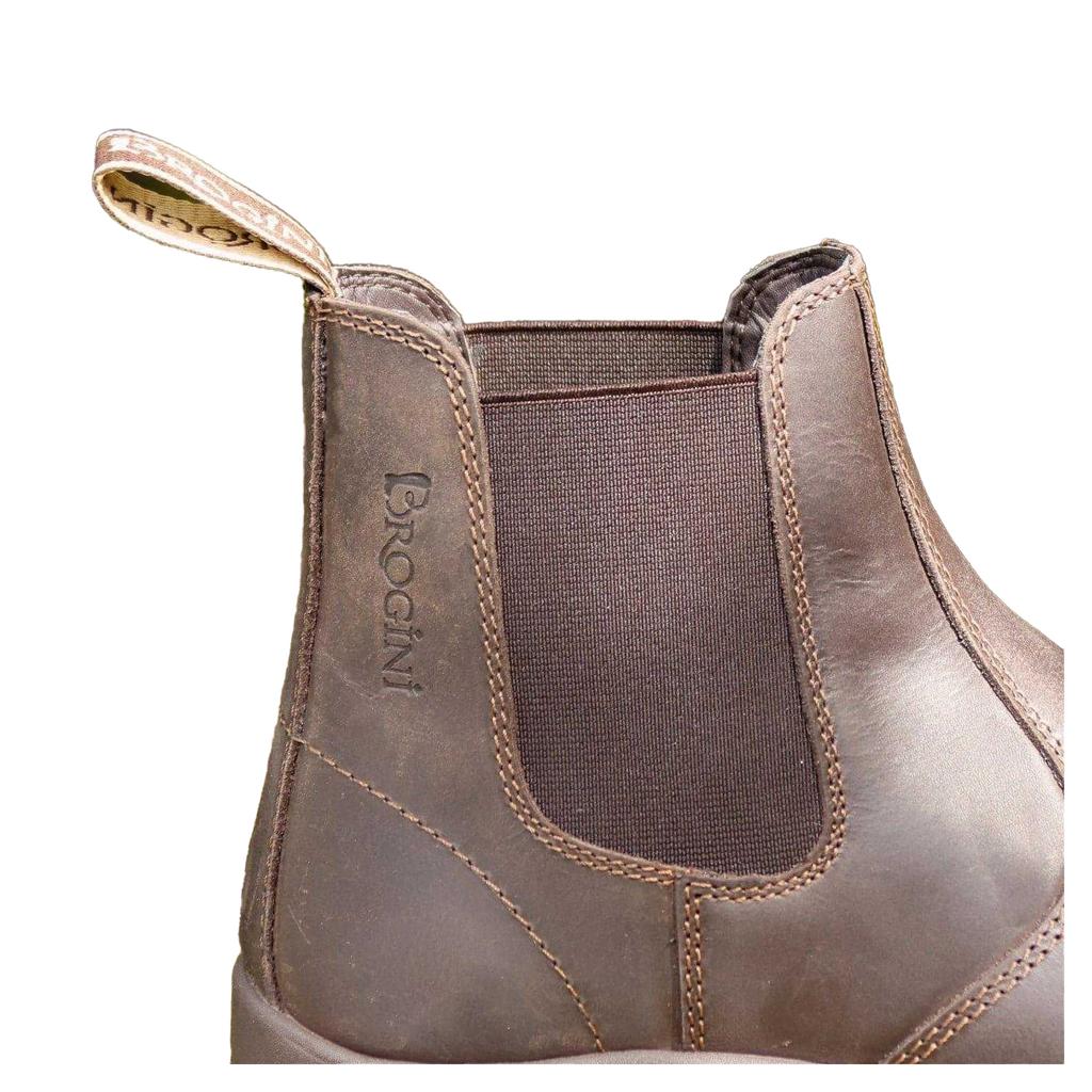 Brogini Womens/Ladies Kingham Oiled Leather Low Heel Chelsea Boots