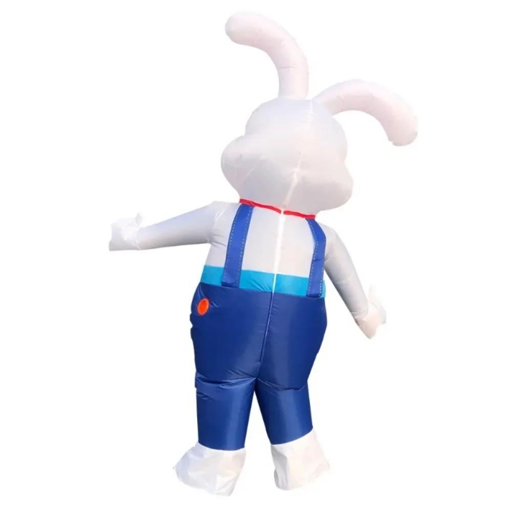 Easter Bunny Inflatable Costumes Anime Mascot Rabbit Fancy Halloween Christmas Cosplay Party Dress Suits for Adult
