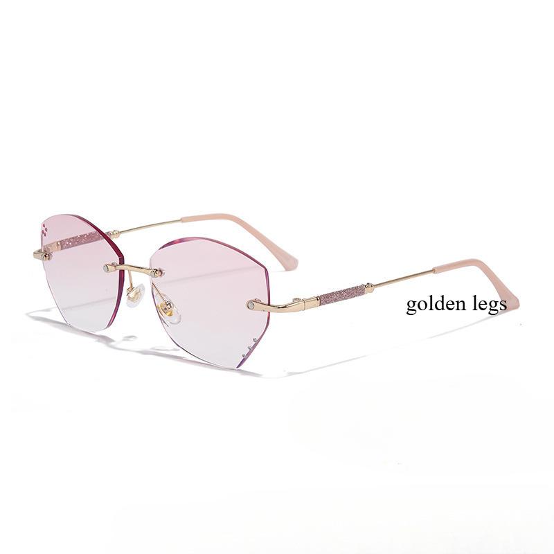 Unisex Luxus Diamant Lesebrille Männer Frauen Stilvolle Weitsicht Korrekturbrille Trendy Randlose Hyperopie Brille
