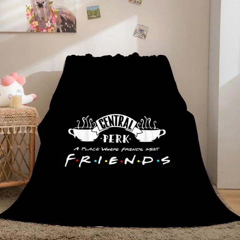 Digital Print Warm Winter Blankets King Size Friends Microfiber Bedding Bed Fleece Camping Fluffy Soft Blankets Decorative Sofa