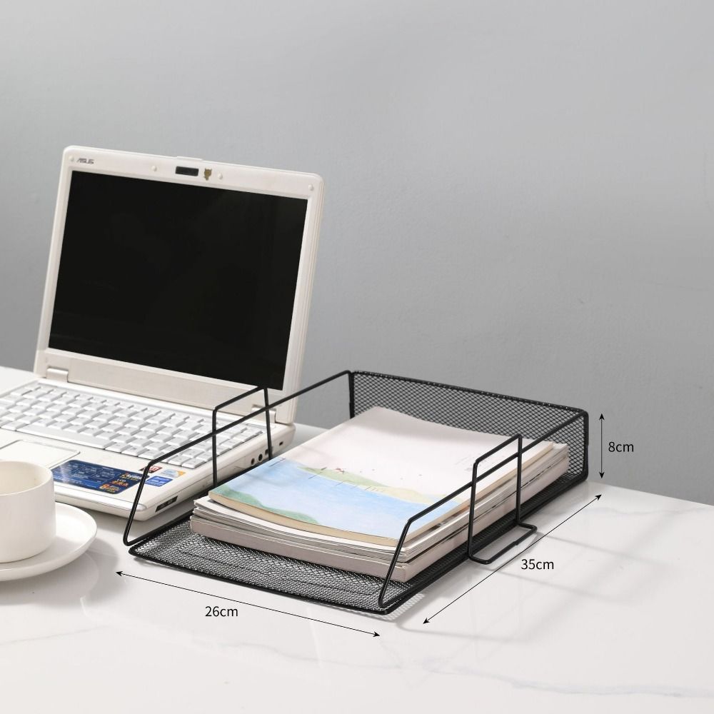 Single Layer Desktop Document Shelf a4 Letter Tray Organizer File Storage Rack  Newspaper