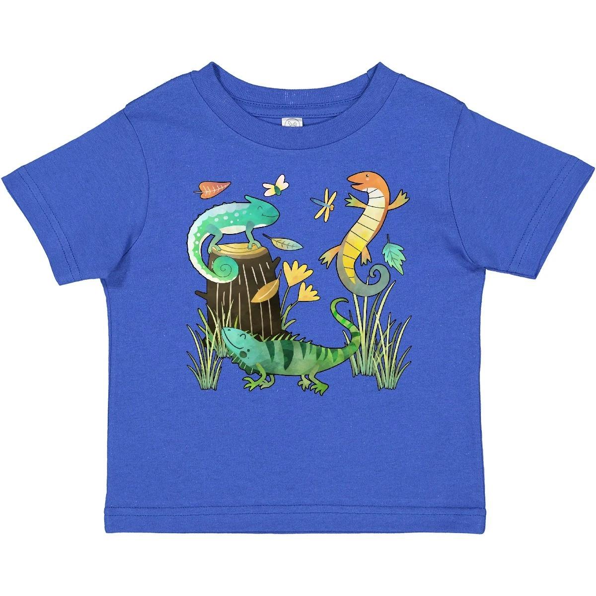 Inktastic Cute Lizards Hanging Out Baby T-Shirt Animals Reptiles Pets Pet Skink 100