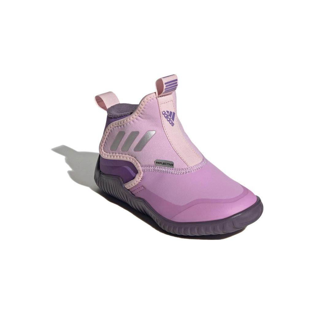 Adidas Rapidazen Slip-On Plush Warm Comfortable Stylish Shock Absorbing Wear-Resistant Mid-Top Casual Shoes Kids Casual Shoes Purple IG7820