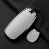 yxkpz10 4 Button Aluminum Alloy Goatskin Car Key Case Cover For Nissan X-trail T33 Qashqai J12 Teana 2022 2023 Car keychain Accessories