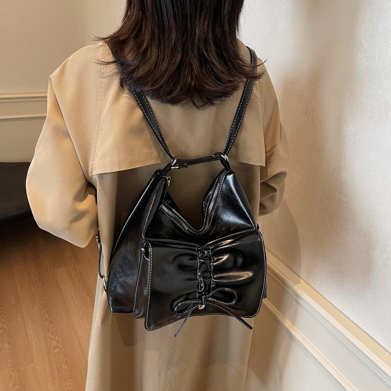 Commuter Bag Large Capacity Shoulder Bag Women's Backpack Soft Leather Tote Bag Crossbody Bag