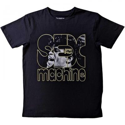 James Brown T-shirt unisex in cotone per adulti con macchina del sesso