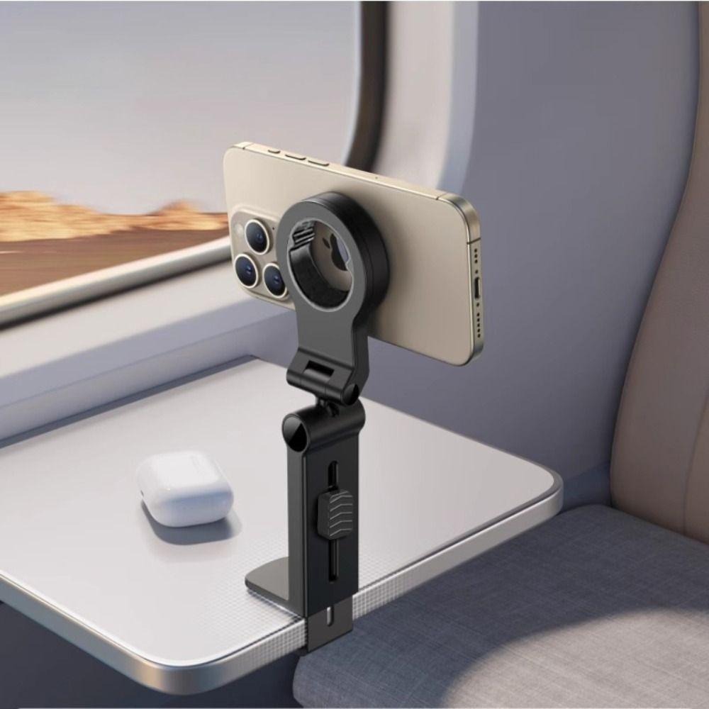 Foldable Magnetic Airplane Phone Holder for Magsafe Portable Phone Mount Hands-Free Adjustable Mobile Phone Stand