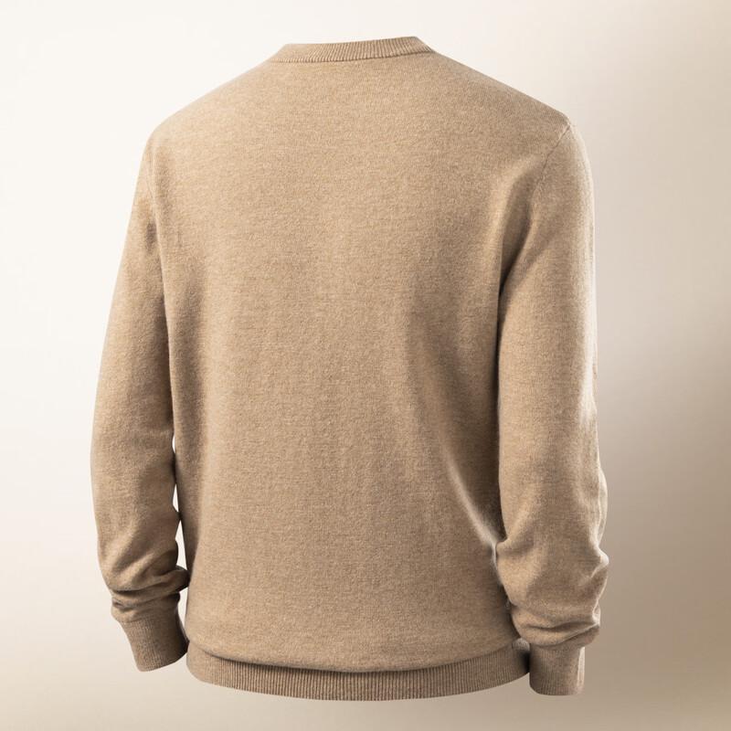 Kangaroo Men's Thickened Wool Crewneck Sweater
