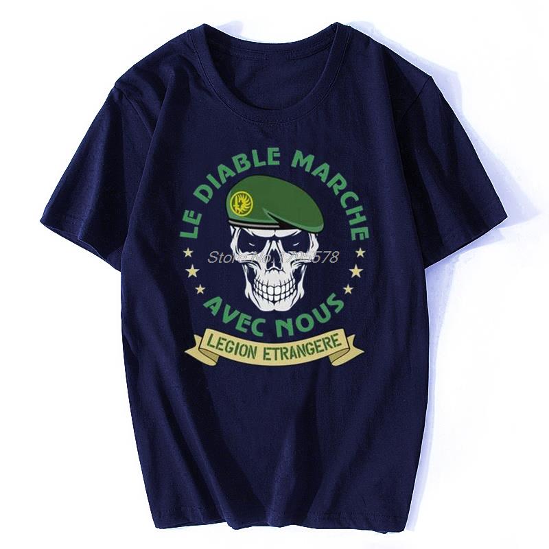 Unisex  Tshirt Legion Etrangere Paratrooper French Foreign RegiUnisex t TShirt Casual ONeck TShirt Unisex  Cotton Tees Tops Harajuku S