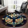 1pc Office Carpet Chair Mats Bat with Floral Ornamentation Perfect for Decorating Office Chairs, Living Rooms, Or Bedrooms.YDT078