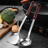 Kitchen Spatula for Sauteing and Flipping Metal Cooking Utensils Universal Cooking Spatula / Ladle