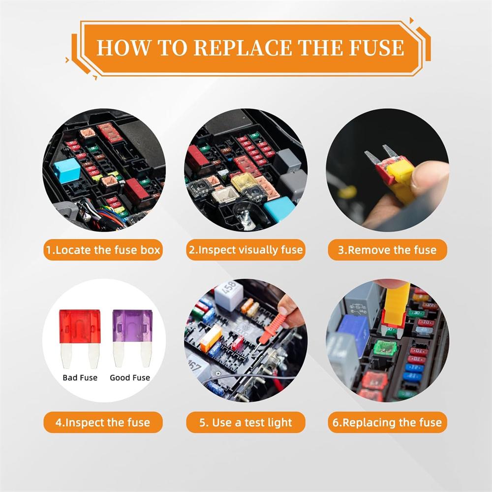 120 Pieces Mini Fuse Kit, Assortment Kit, Mini Blade Fuses for Truck, Motorcycle (2A/3A/5A/7.5A/10A/15A/20A/25A/30A/35A)