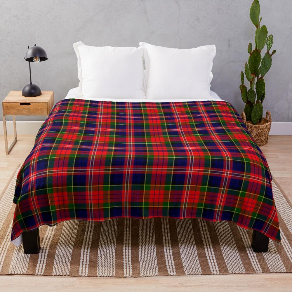 Clan MacPherson Tartan Throw Blanket