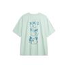Li Ning Sports Life Collection Drop Shoulder Sleeve T Shirt Unisex Light Moss Blue AHSU319-4