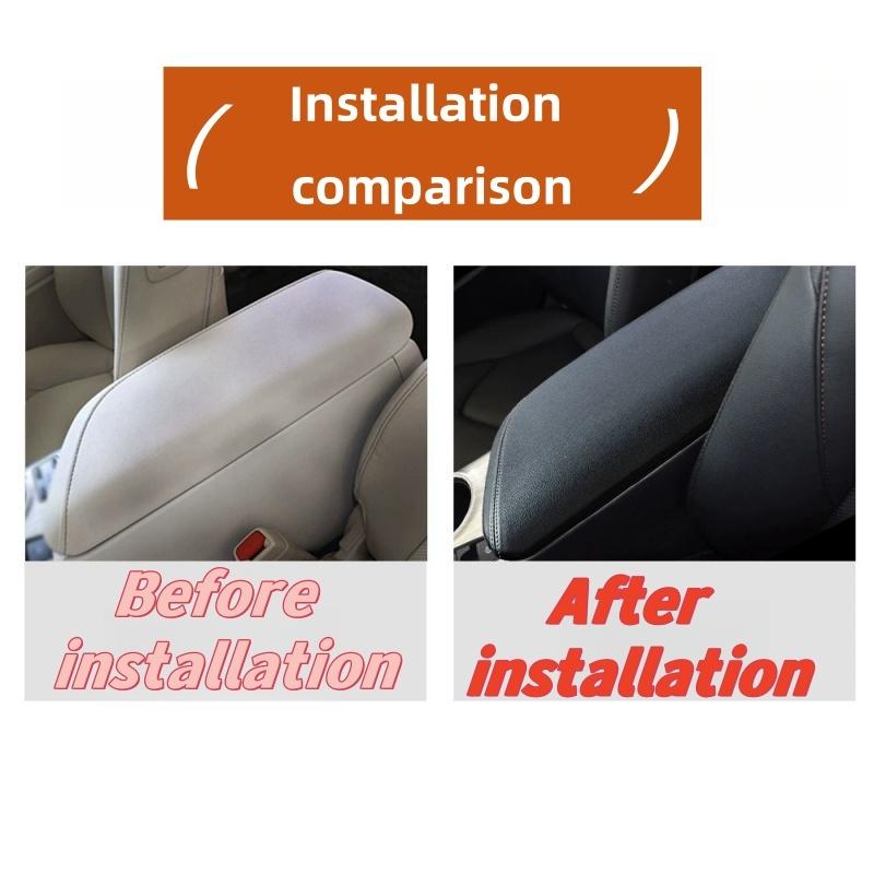 Gloves Car Black Microfiber Leather Armrest cover Breathable Anti-slip Auto Interior For Toyota Camry 2018