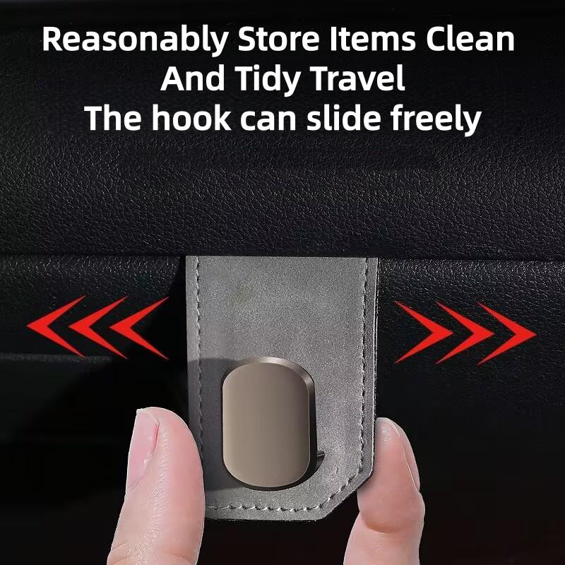 1pc Car Storage Hooks - Glove Box Hook Car Front Seat Storage - Metal Hook Rollover Fur Inside Car Interior Accessory Organizer