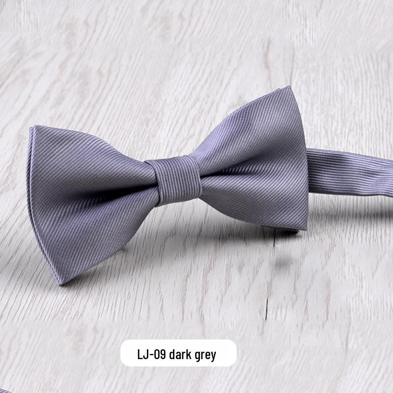 

Трендовый мужской галстук-бабочка в корейском стиле для свадеб, вечерних вечеринок и банкетов. темно-серого