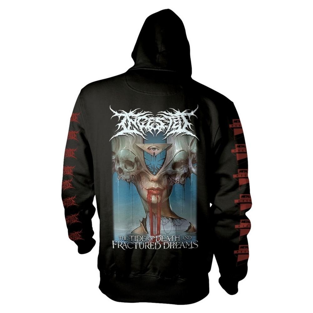 Ingested Unisex Adult The Tide Of Death And Fractured Dreams Hoodie