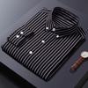Neu Langarm Gestreiften Shirts Für Männer Business Casual Formale Bluse