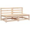 VidaXL Canapés de Jardin sans Accoudoirs 2 pcs, Sièges avec Dossier, Meubles de Terrasse Patio Arrière-cour Extérieur, Blanc 837921