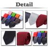 [White Fang] Plain Polyester Tie, Accessory, Suit, Stylish, Casual, Men's NC049 (Navy)