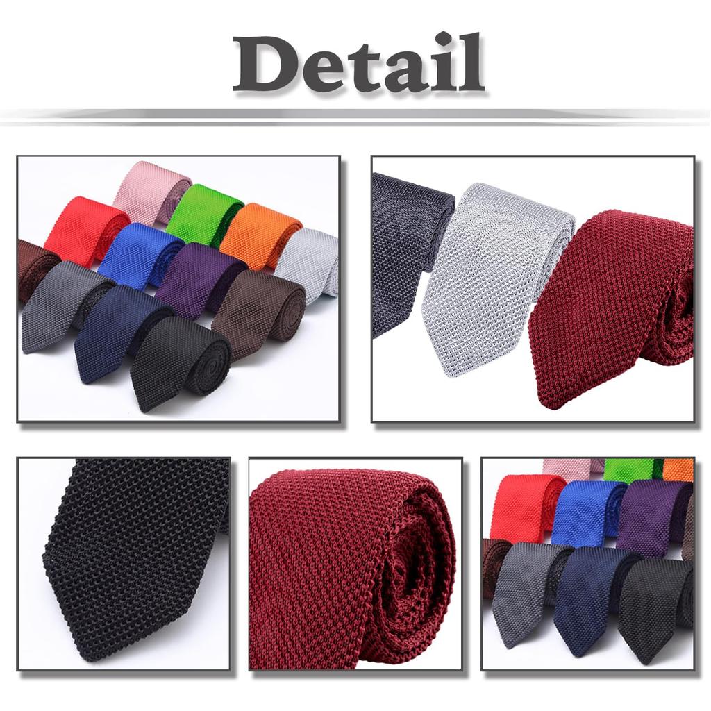 [White Fang] Plain Polyester Tie, Accessory, Suit, Stylish, Casual, Men's NC049 (Navy)