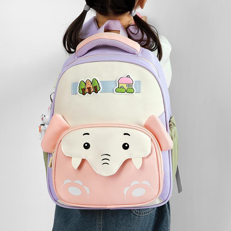 Children School Backpack With Animal Pattern For Kindergarten And Primary School Students