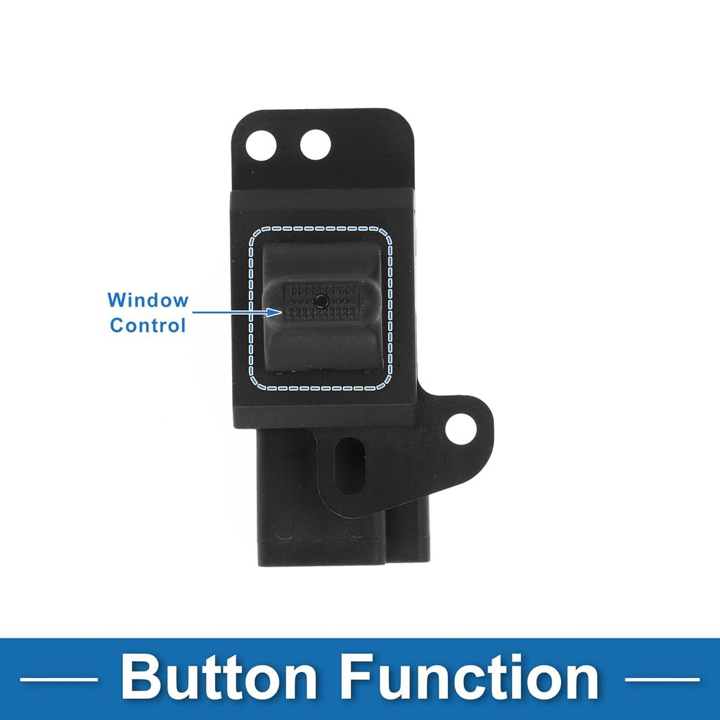 Power Window Switch No.4685845AA Front Side Window Control Switch for Chrysler Town & Country Voyager for Dodge Grand Caravan Black