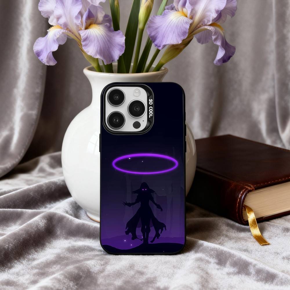 Manga The E-Eminence in S-Shadow Phone Case For iPhone17,16,15,14,13,12,11 Plus,Pro Max Candy Silver Plated Inside Cover