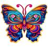 Wooden butterfly puzzle colorful a4 jigsaw puzzle 104 pieces father's day