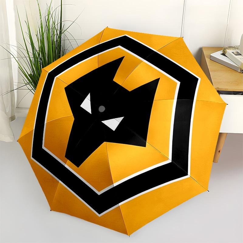 

Wolves Football Club Logo Automatic Opening and Closing, 8 rib Structure Portable Umbrella, Suitable for Men and Women in All Seasons Perfe